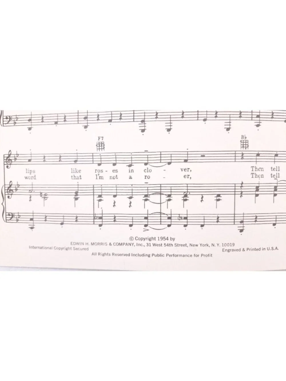 Vintage Mister Sandman Sheet Music Pat Ballard 1954 Hit Parade Extras Chordettes - Picture 3 of 5